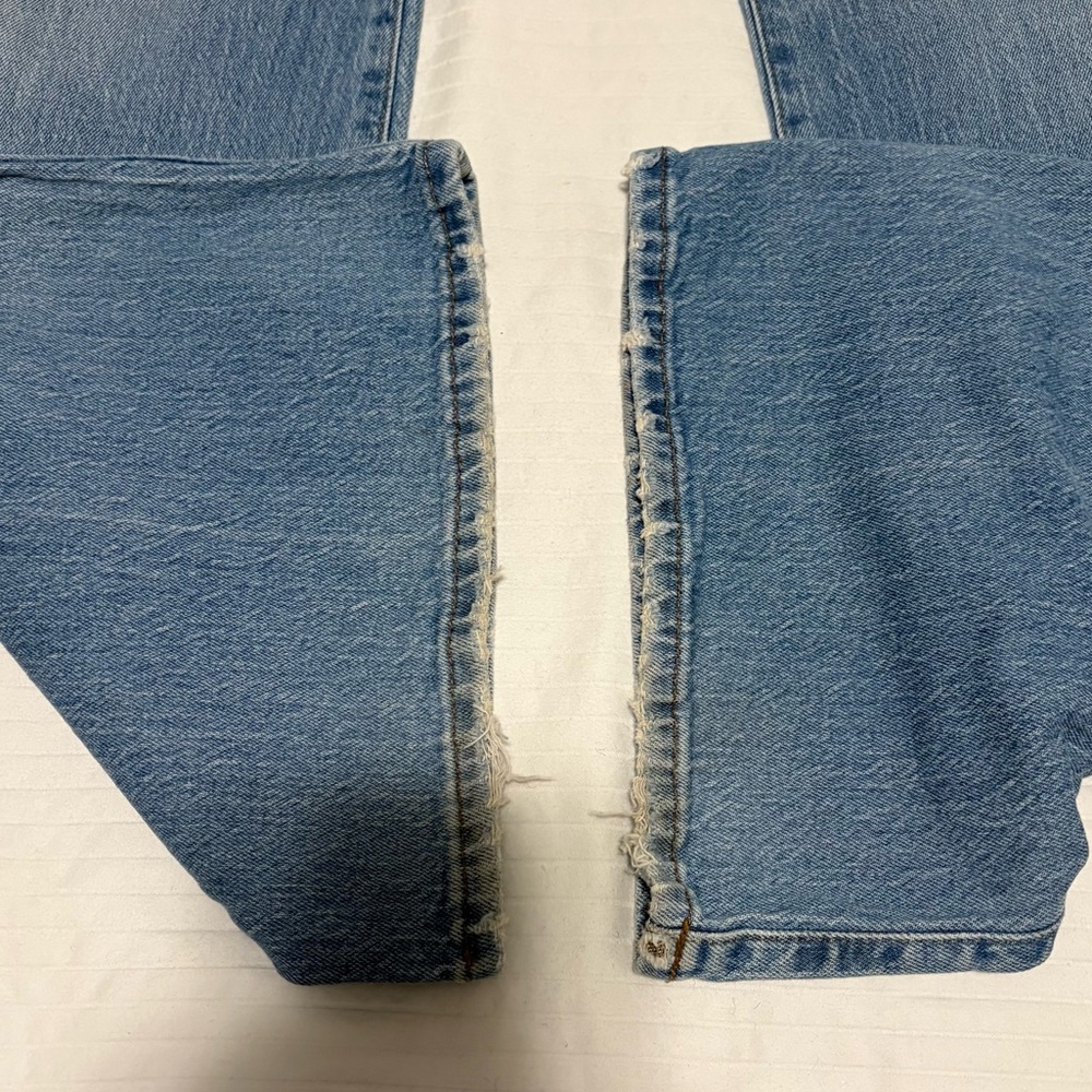 Madewell Light Blue Flare Jeans - Picture 10 of 16